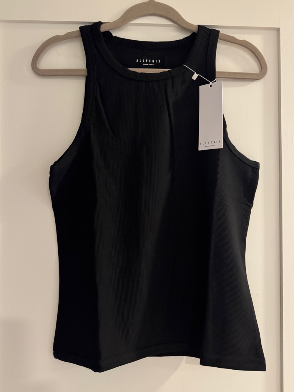 ALLFENIX NWT Ribbed Active Tank in Black | Size Large